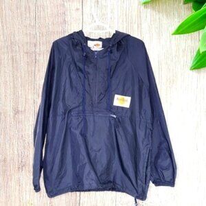 Vintage Hard Rock Cafe Hollywood Men's Windbreaker Size L Pull-on Pouch Coat